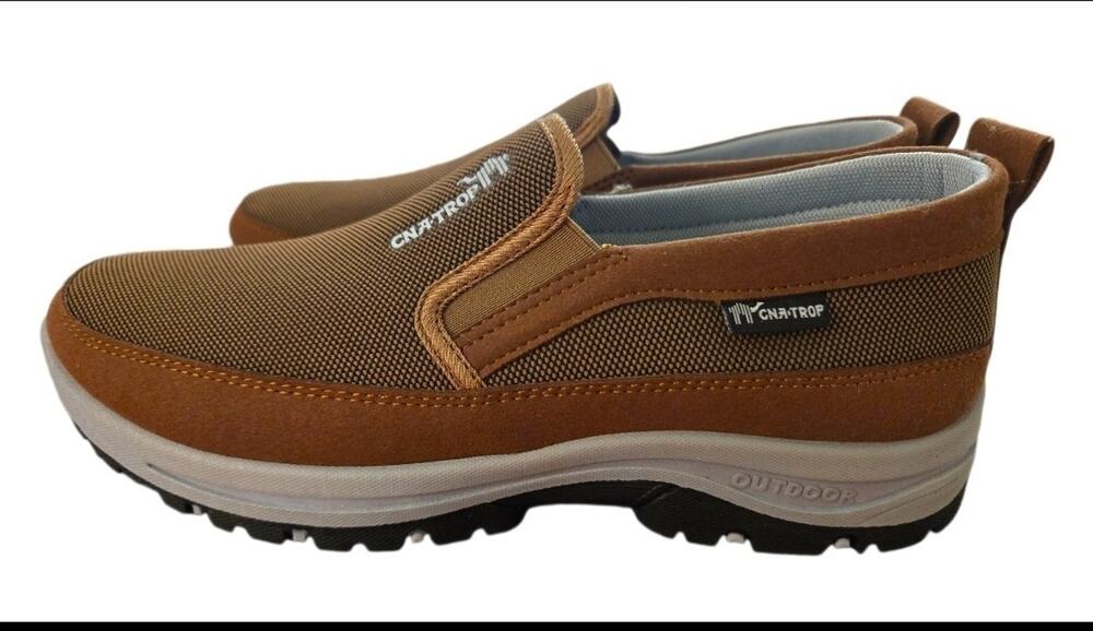 NWT Canemon CNA Trop Men’s Slip-On Walking Shoes Brown Size 43 / US 9